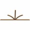 Ekena Millwork Richland Timber Gable Bracket, Western Red Cedar, 108"W x 49"H x 1 1/2"D x 3 1/2"F, 11/12 Pitch GBW108X49X0204RIC00SWR - alternate 2
